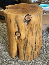 Natural Patagonian Recycled Wood Tree Stump Side Table/Seat Varnished 17” for sale  Shipping to South Africa