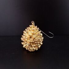Gold Plated Pine Cone Office Desk Paper Holder Place Card Ornament Heavy Vintage for sale  Shipping to South Africa