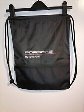Used, Porsche Drawstring Pull Bag Backpack Official Black for sale  Shipping to South Africa