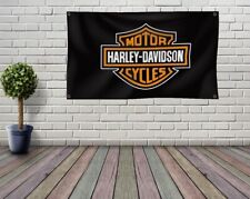 Bandeira Harley Davidson 3x5 pés homem caverna garagem oficina decoração de parede, usado comprar usado  Enviando para Brazil