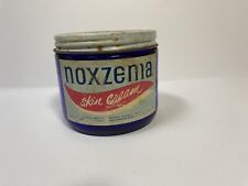 Vintage NOXZEMA Medicated Skin Cream EMPTY Cobalt BLUE Glass Jar #7 for sale  Shipping to South Africa
