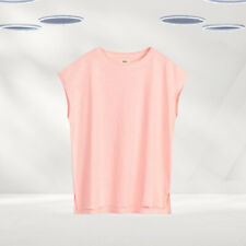 Ex Hush Women’s Sleeveless Cleta Boyfriend Cotton T-Shirt in Coral (Defect) for sale  Shipping to South Africa