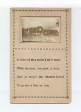 Poema Mattapoisett MA 1913 com foto pequena, Bowling Alley, Crescent Beach, usado comprar usado  Enviando para Brazil