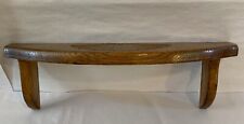 Used, Vintage Solid Wood Wall Shelf with Carved Design - Nice!! 16” L X 4.5” W for sale  Athens