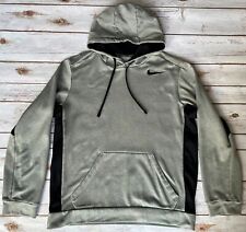 NIKE THERMA FIT PULLOVER KANGO POCKET HOODIE GRAY BLACK MENS SIZE MEDIUM EUC, used for sale  Shipping to South Africa