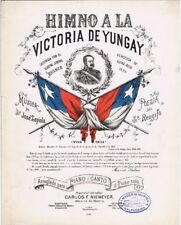 Used, Himo A La Victoria De Yungay, antique 19th century sheet music for sale  Shipping to South Africa