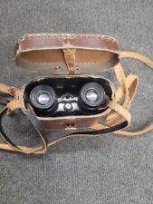 Binoculars brown leather for sale  BARNSLEY