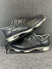 Footjoy Dryjoy Tour Black Leather Golf Shoes Opti Flex 2 Size 11 Crocodile Skin for sale  Shipping to South Africa