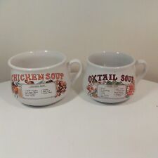 recipe soup mugs for sale  CHRISTCHURCH