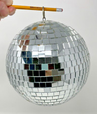 Bola de discoteca de vidrio estilo de la década de 1970 de circunferencia de 25"".  Vidrio espejado, usado segunda mano  Embacar hacia Argentina