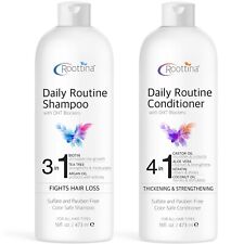 Xampu e condicionador Roottina Daily Routine, combate a queda de cabelo comprar usado  Enviando para Brazil