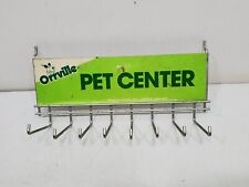 VINTAGE ORRVILLE OHIO PET COLLAR STORE SINAL DE PUBLICIDADE DISPLAY PEGBOARD RACK, usado comprar usado  Enviando para Brazil