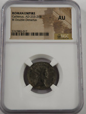 NGC AU Gallienus BI Doble Denario. 253-268AD. Sol Reverse, usado segunda mano  Embacar hacia Argentina