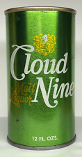 Cloud Nine Malt Liquor 12 oz. Straight Steel Beer Can for sale  Shipping to South Africa