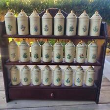 Complete 1992 Lenox Spice Garden Porcelain Jars Display Rack Set EUC for sale  Shipping to South Africa