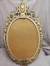 vintage mirror large gold for sale  BRIXHAM