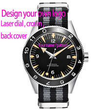 Relógio masculino automático 41 mm logotipo personalizado laser faça você mesmo moldura cerâmica pulseira de aço NH35 comprar usado  Enviando para Brazil