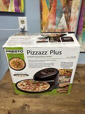 (NOVO) Presto Pizzazz Plus Rotativo Forno de Pizza Rolos Aquecedor Panela Preta 03430 comprar usado  Enviando para Brazil