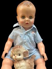 Vintage 1960s Drink & Wet Vinyl Baby Doll Marked 25-11 Sleep Eyes Eyelashes 23"  for sale  Shipping to South Africa