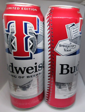 Lata de cerveza vacía Texas Rangers Baseball City 2024 25 oz Budweiser segunda mano  Embacar hacia Argentina