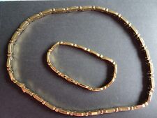 Goldfarbene halskette armband gebraucht kaufen  Dillenburg