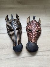 wooden carved african animals for sale  PWLLHELI