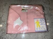 Cobertor de pijama rosa vintage NOS meninas crianças roupa de dormir sola de ponto Zephyr, usado comprar usado  Enviando para Brazil