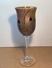 Craig Zweifel Art Glass Goblet Wine Glass. Signed Dated 1982 for sale  Shipping to South Africa