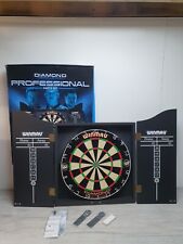 Winmau Professional Diamond Plus Dartboard , Cabinet And Darts !! Full Set Up !!, used for sale  Shipping to South Africa