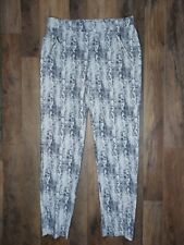 Used, 89th & Madison Womens Small Pants White Grey Snakeskin Print Pull On Waist for sale  Shipping to South Africa