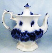 Antique Persian Rose Flow Blue Coffeepot Teapot Ironstone Coffee Tea Pot As Is for sale  Shipping to Canada