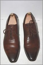 Izac Couture Oxfordschuhe Schnürsenkel Leder Brown bouts fleuris Nähen Blake T comprar usado  Enviando para Brazil