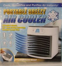 Ventilador portátil refrigerador de ar Breezy com luzes, esfria umidifica purifica o ar, adicione H comprar usado  Enviando para Brazil