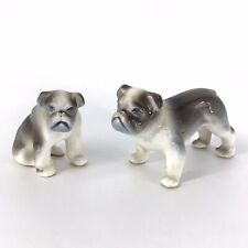 Conjunto de 2 estatuetas vintage miniaturas de cachorro touro inglês porcelana vintage comprar usado  Enviando para Brazil