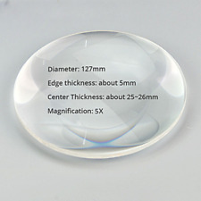 Lupa 5X para ampliar lente convexa abajur mesa lupa peça de substituição comprar usado  Enviando para Brazil