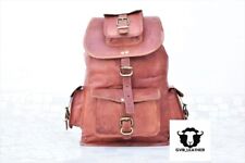 Leather backpack men for sale  USA