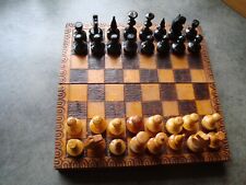Wooden travelling chess for sale  GILLINGHAM