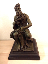 Estatuilla firmada escultura de bronce de Moisés por Miguel Ángel segunda mano  Embacar hacia Argentina