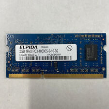 Memoria SODIMM Elpida 2 GB DDR3 RAM PC3-10600 1333 MHz sin ECC EBJ20UF8BCS0-DJ-F segunda mano  Embacar hacia Argentina