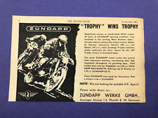 Zundapp motorcycles 1961 for sale  BRIDPORT