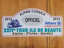 Plaque rallye 2012 d'occasion  Plonéour-Lanvern