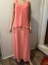 Used, Woman 2PC Evening Gown Long Dress  Coral Suze14  for sale  Shipping to South Africa