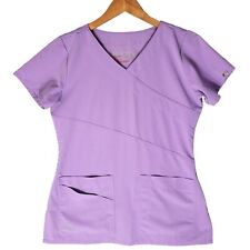 Greys Anatomy Signature Barco Scrub Top Sz S Easter Lavender Purple Vneck 2130 for sale  Shipping to South Africa