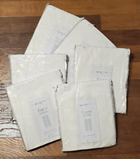 6 Pairs of Liz Claiborne Ivory “Lisette” Voile Pinch Pleat Curtain Panels for sale  Shipping to South Africa