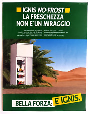 Pubblicita ignis frost usato  Ferrara