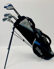 Used, WILSON Irons Golf Clubs Bag Cougar Wood Set PROFILE Junior Kids Blue 34-42” Boy for sale  Shipping to South Africa