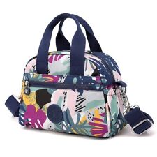 Usado, Bolsa de mão padrão floral tecido durável grande capacidade bolsa de ombro com vários bolsos comprar usado  Enviando para Brazil