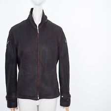 BMW Women's Leather Soft Sheepskin Removable Shearling Lining Racing Jacket L  for sale  Shipping to South Africa
