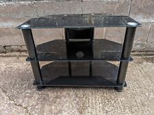 Black glass stand for sale  PENRITH
