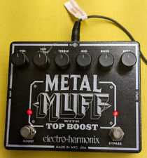 Distorsión de muff de metal Electro-Harmonix EHX con pedal de guitarra Top Boost segunda mano  Embacar hacia Argentina